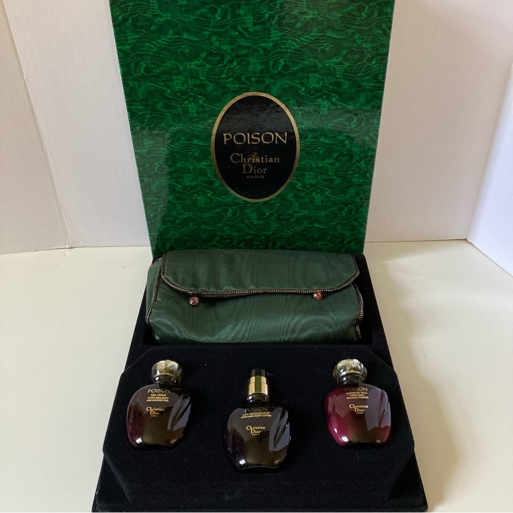 Dior Poison Travel Set with Fabric Travel Case